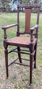 Morris & Co Mahogany Highchair.