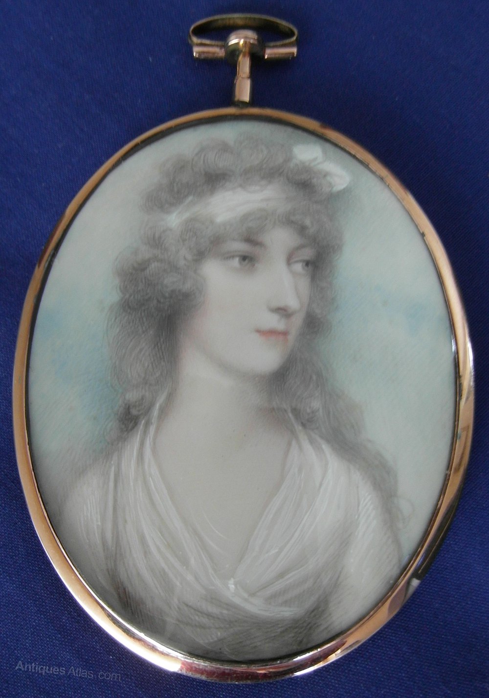 Antiques Atlas Portrait Miniature Att. Andrew Plimer (17631837)