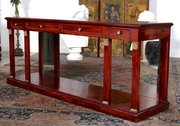 Mahogany Bronze Mirrored Sideboard