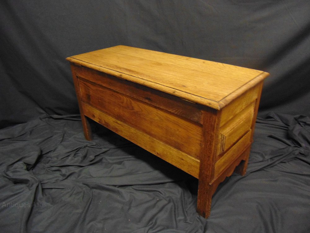 Early 20thC Oak Ottoman/Blanket Chest Antiques Atlas