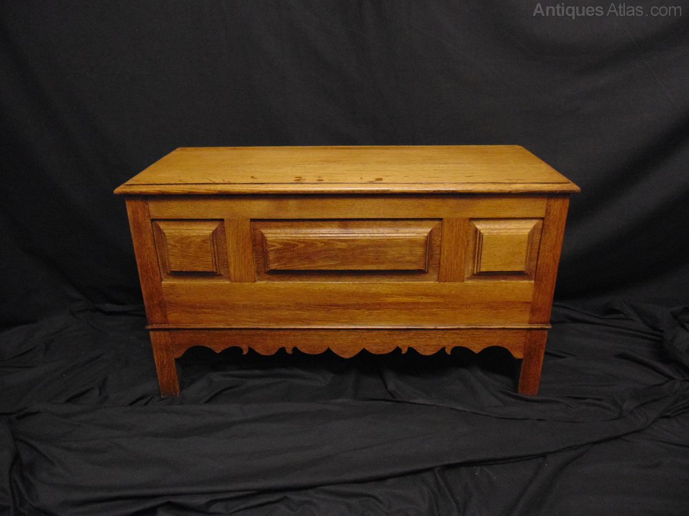 Early 20thC Oak Ottoman/Blanket Chest Antiques Atlas