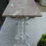 cast iron marble topped