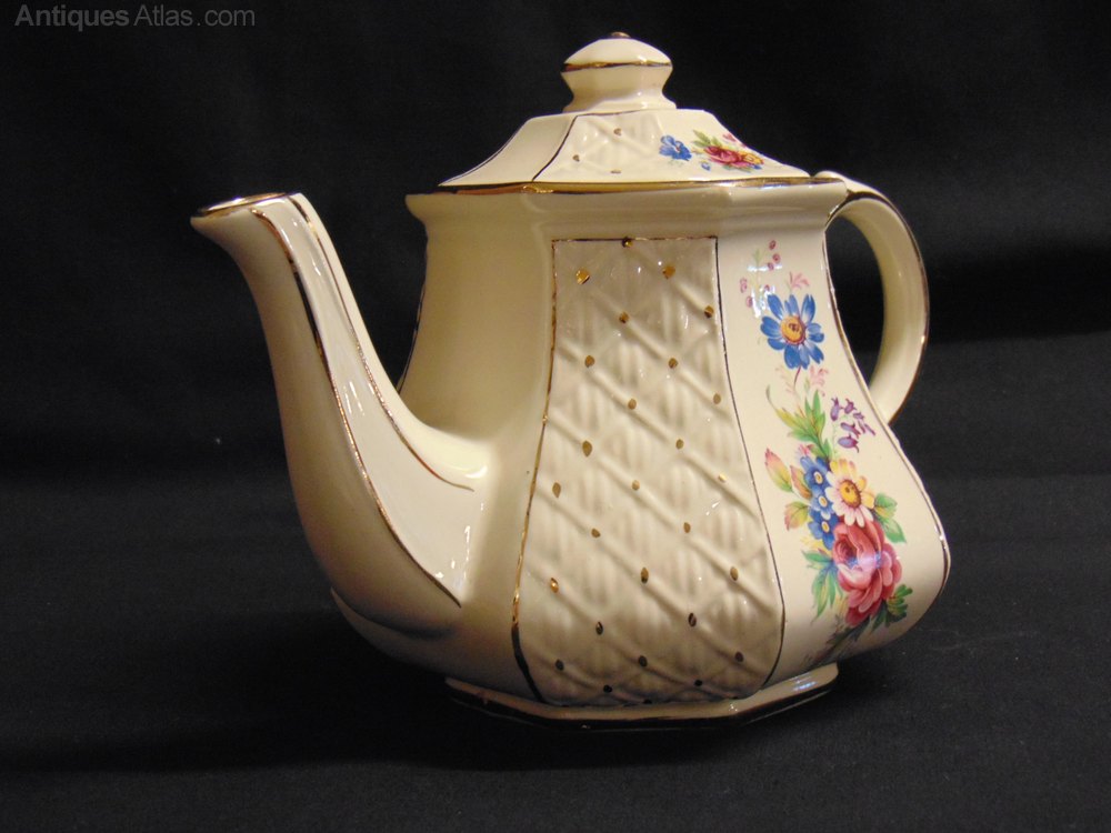 Antiques Atlas Vintage 1950 #39 s Sadler Trellis Pattern Teapot