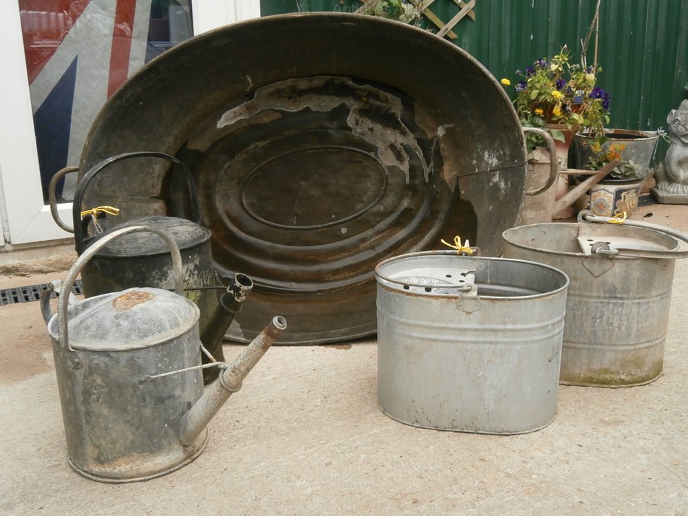 Antiques Atlas Vintage Galvanised Buckets For The Garden