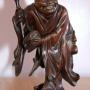 Antique Oriental Japanese Chinese Wooden figure
