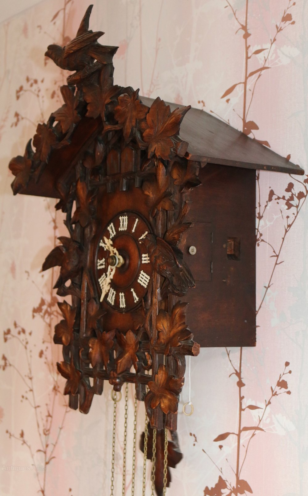 Antiques Atlas Cuckoo & Quail Wall Clock By Gordian Hettich Sohne