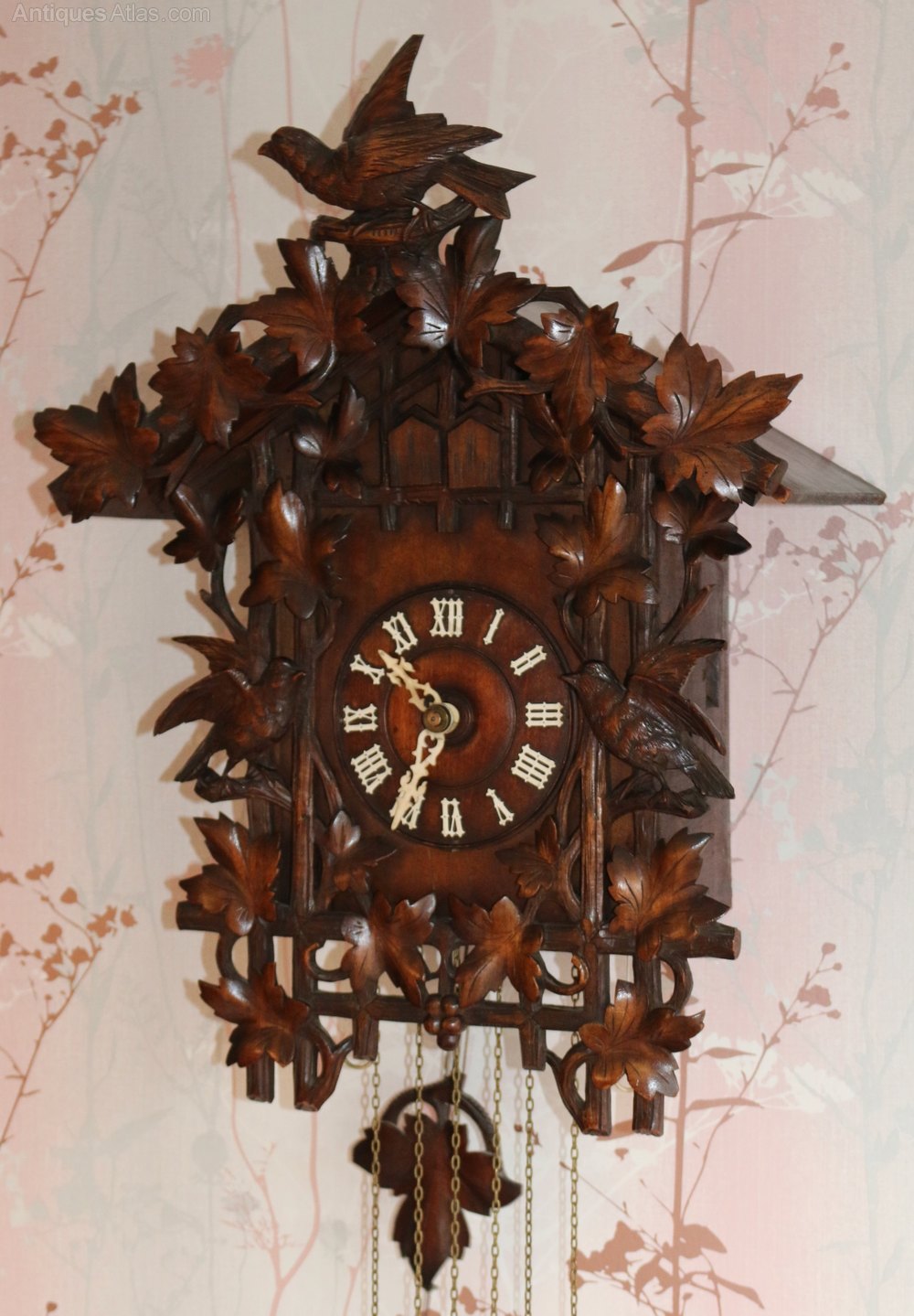 Antiques Atlas Cuckoo & Quail Wall Clock By Gordian Hettich Sohne