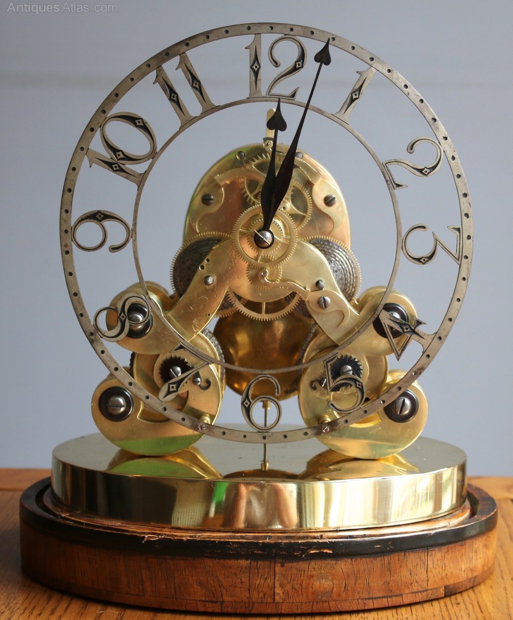 Antiques Atlas John Pace Double Fusee Month Skeleton Clock