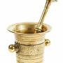 Antique Brass Pestle & Mortar