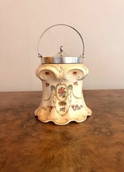 Antique Edwardian Crown Devon Biscuit Barrel 