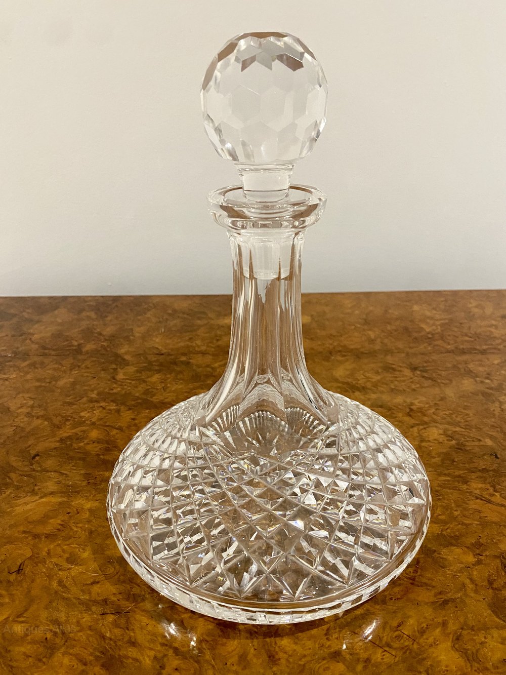 Antiques Atlas Antique Edwardian Quality Cut Glass Ships Decanter