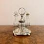 Antique Edwardian silver plate cruet set 