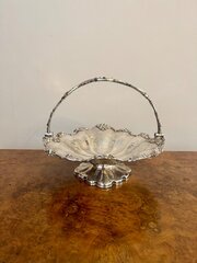 Antique Edwardian Silver Plated Cake Basket