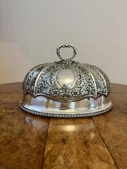 Antique Edwardian silver plated meat cover