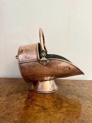 Antique George III Copper Coal Scuttle