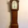 Antique George III oak longcase clock