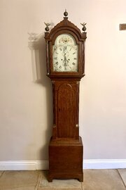 Antique George III Oak Longcase Clock