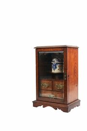 Antique Golden Oak Smokers Cabinet