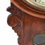 Antique Drop Dial Wall Clock  Mahogany Drop Dial Wall Clock