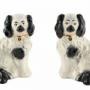 Antique Pair Of Beswick Staffordshire Dogs