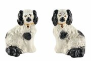 Antique Pair Of Beswick Staffordshire Dogs