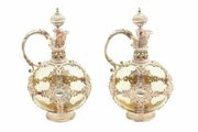 Antique Pair Of Liqueur Ewers