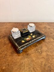 Antique Victorian Papier-Mache Desk Set