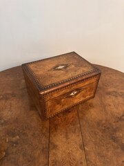 Antique Victorian Tunbridge Ware Vanity Box 