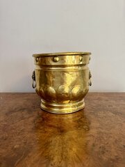 Antique Victorian Brass Jardiniere 