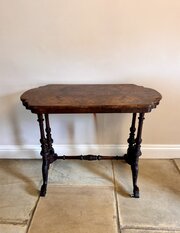 Antique Victorian Burr Walnut Occasional Table