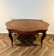 Antique rosewood  parquetry inlaid centre table