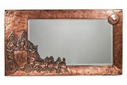 Arts & Crafts Rectangular Copper Wall Mirror