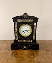 Attractive Antique Victorian Marble Mantle Clock 