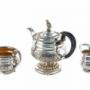 Edwardian Silver Plated three piece tea set