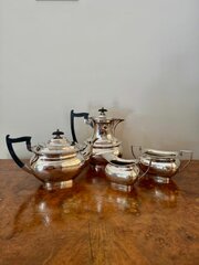 Edwardian Four Piece Tea Set By Walker And Hall 