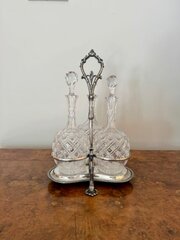 Edwardian Quality Decanters & Original Stand 