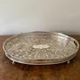 Edwardian Quality Silver Plated Engraved Tray