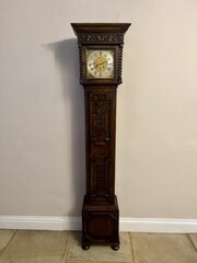 Edwardian Triple Weight Chiming Grandmother Clock