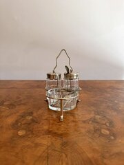 Elegant Quality Antique Edwardian Cruet Set 