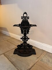 Fantastic Victorian Cast Iron Umbrella Stand 