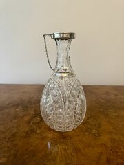Fantastic Antique Edwardian Silver Collar Decanter