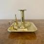 George III chamber candlestick & original snuffer 