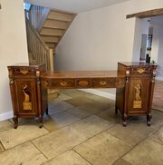 George III Mahogany & Satinwood Inlaid Sideboard 
