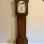 George III mahogany arch dial long case clock 