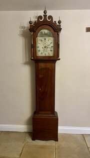 George III Mahogany Arch Dial Longcase Clock 