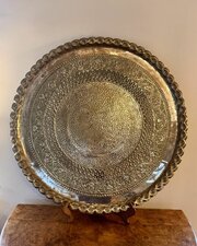 Impressive Quality Large Antique Mixed Metal Tray 