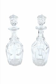 Large Pair Of Antique Victorian Decanters