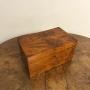 Antique Regency walnut tea caddy  Regency tea caddy