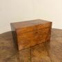  Large antique Regency walnut tea caddy