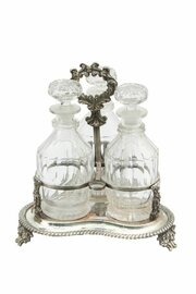  Old Sheffield Plate Decanter Cruet